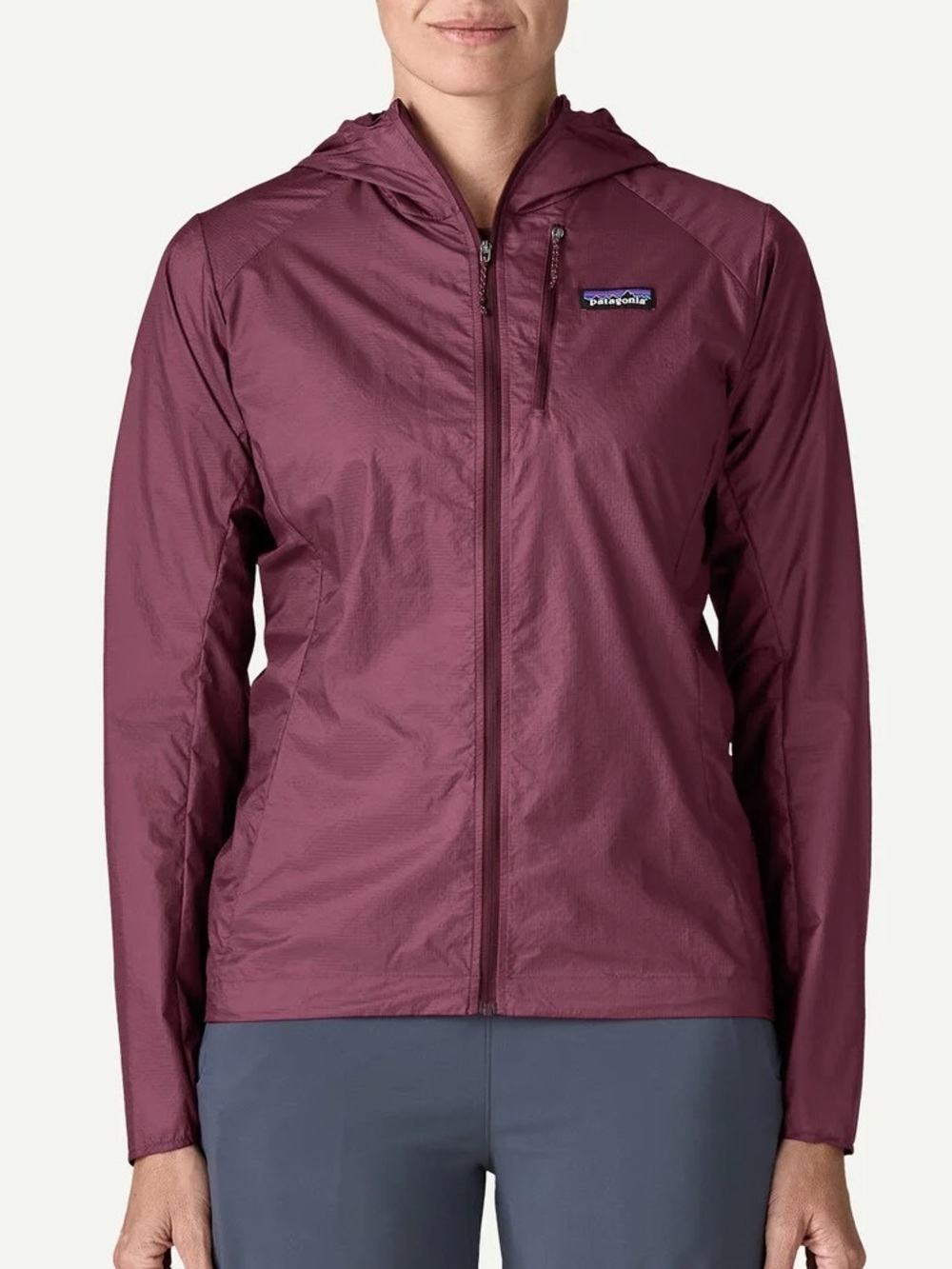 Patagonia Women's Houdini Hooded Lightweight Jacket - Berry Fig - Picture 2 of 8